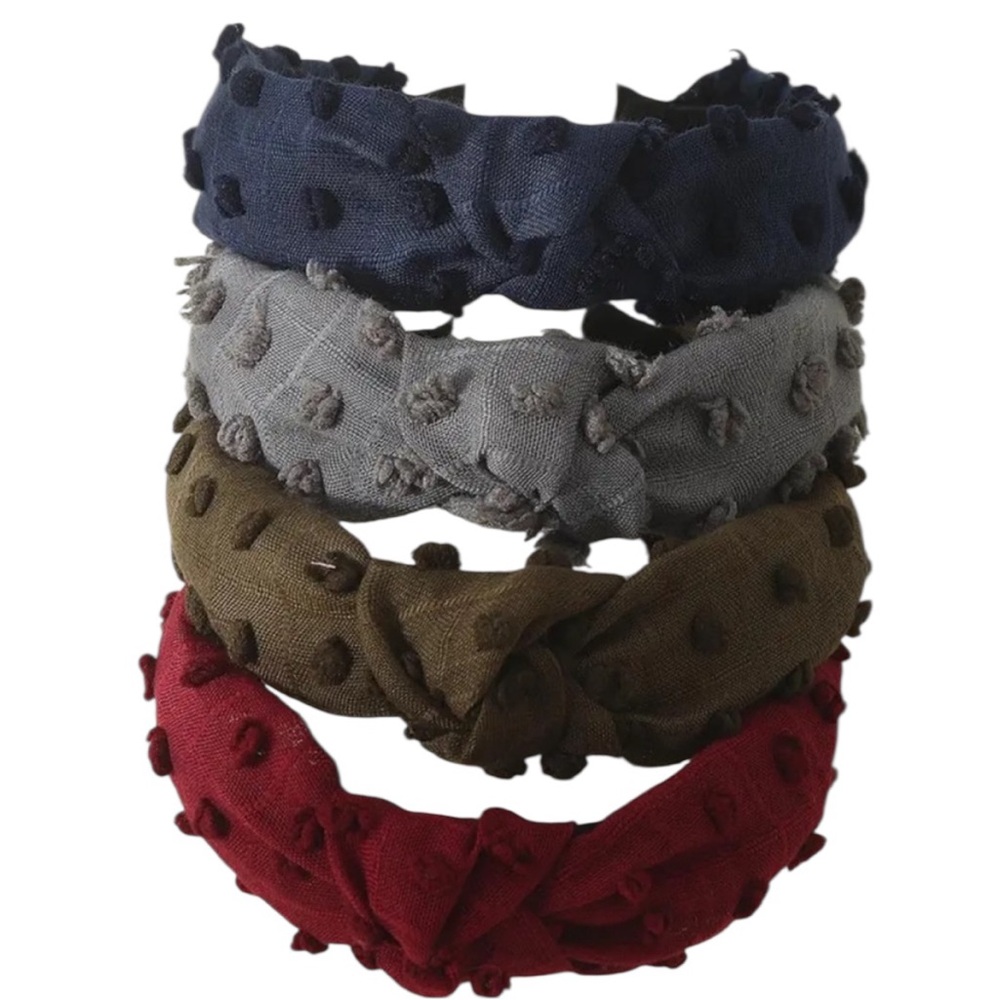 💖 3/$30 💖 Swiss Dot Knotted Headbands